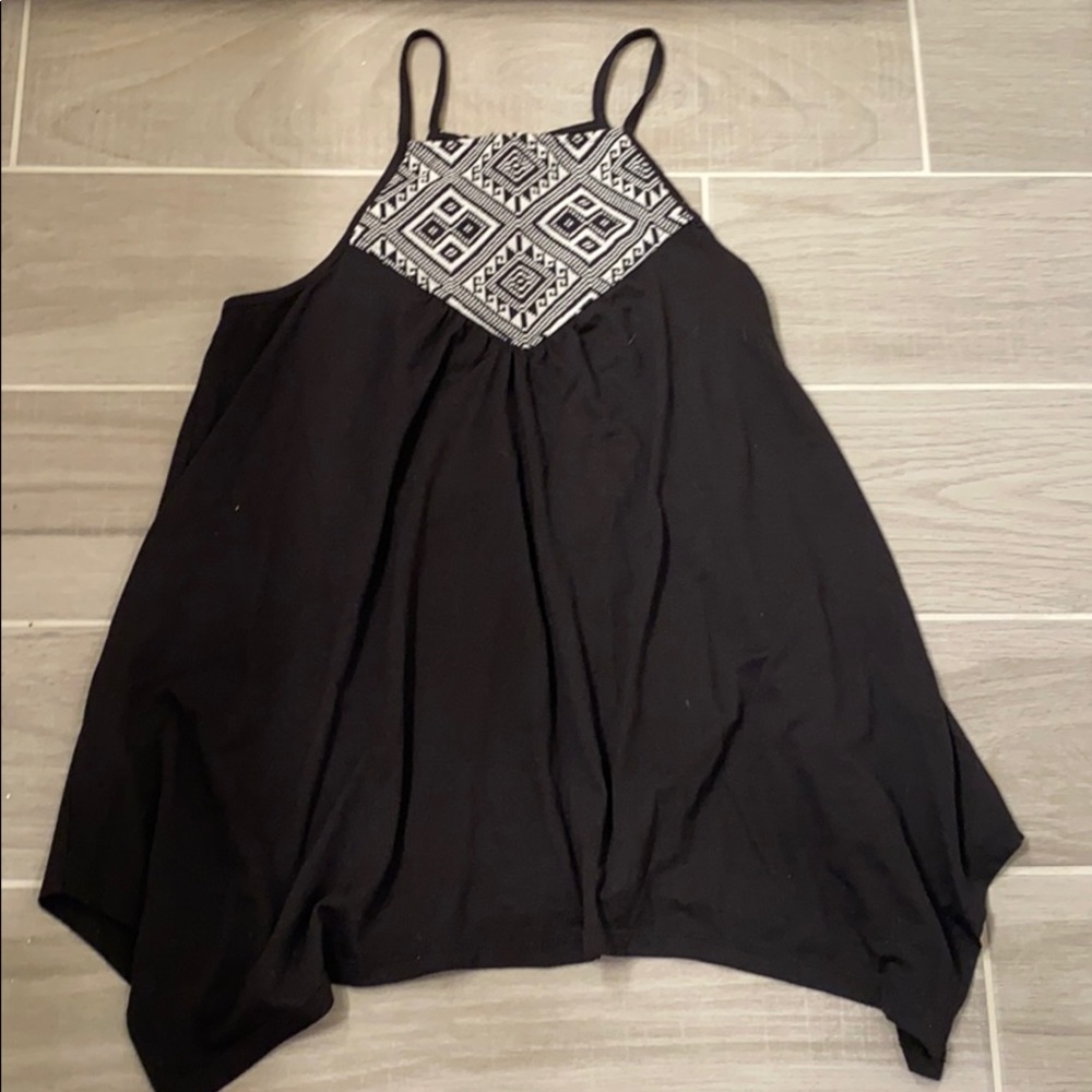 Black Aztec tank top